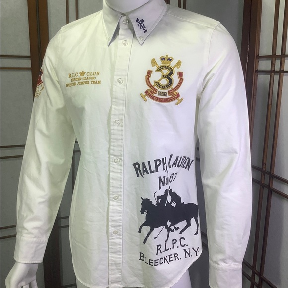 Ralph Lauren Boys Youth 14 Shirt Button Down White